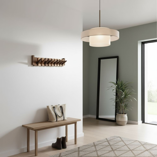 Piano Holz Garderoben Design | Eleganter Wandhaken