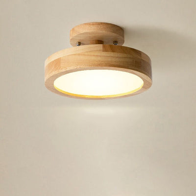 Nordic Rundholz LED-Deckenleuchte | Skandinavisches Design Lampen