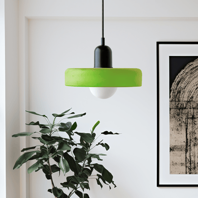 Bauhaus Stil Hängeleuchte | Moderne Kunstlampe aus Glas