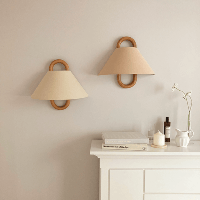 Semi-Circle Wandlampe | Holz-Metall Designleuchte im Minimalstil