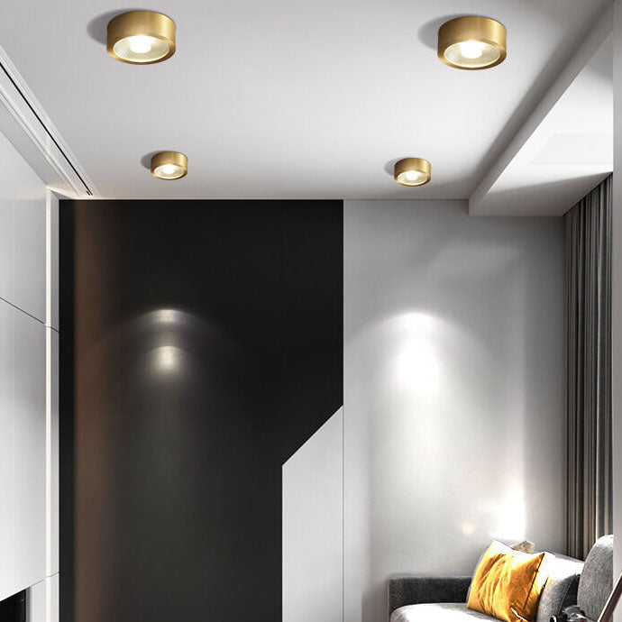 Ultra-Flache LED-Deckenleuchte – Edle Kupferlampe im Skandinavischen Stil