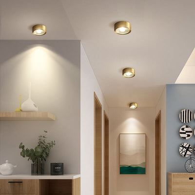 Ultra-Flache LED-Deckenleuchte – Edle Kupferlampe im Skandinavischen Stil
