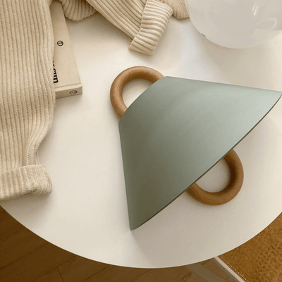 Semi-Circle Wandlampe | Holz-Metall Designleuchte im Minimalstil