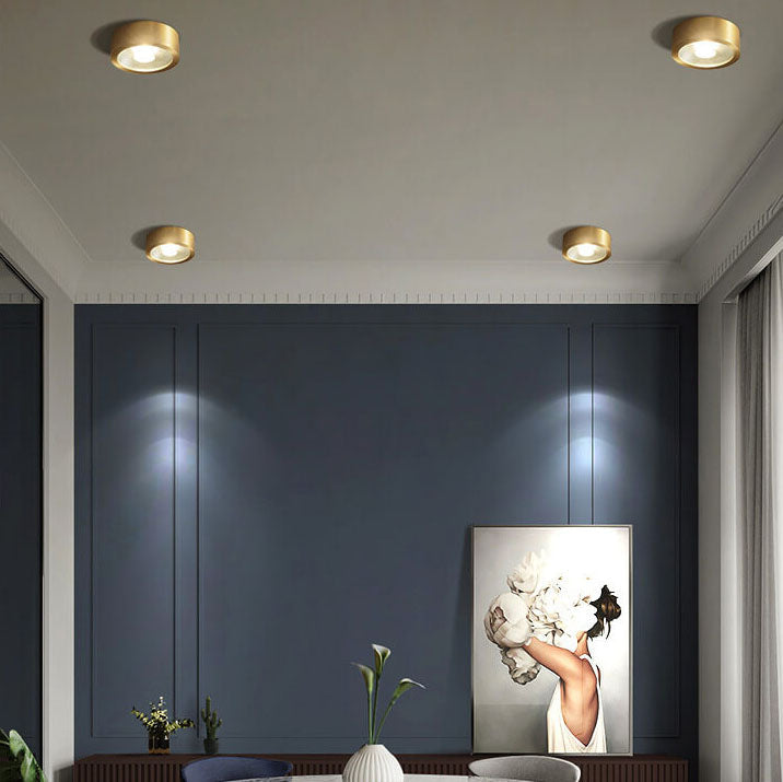 Ultra-Flache LED-Deckenleuchte – Edle Kupferlampe im Skandinavischen Stil