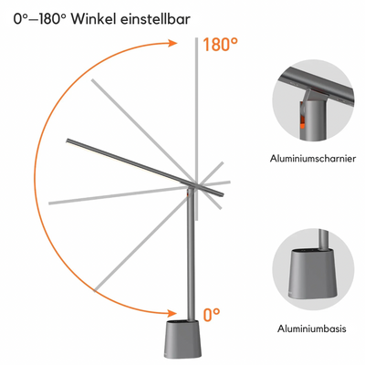Glanzlicht ChargeLamp | Schreibtischlampe mit Qi-Ladefunktion