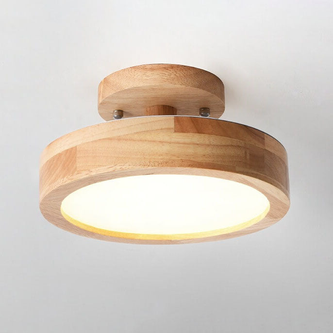 Nordic Rundholz LED-Deckenleuchte | Skandinavisches Design Lampen
