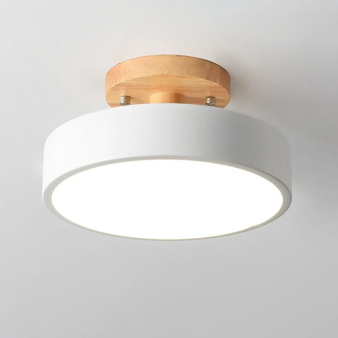 Nordic Rundholz LED-Deckenleuchte | Skandinavisches Design Lampen