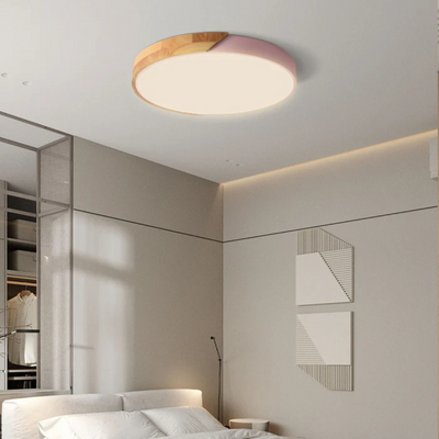 Delos Skandi Holz-Deckenleuchte | Natürliches LED-Designlicht