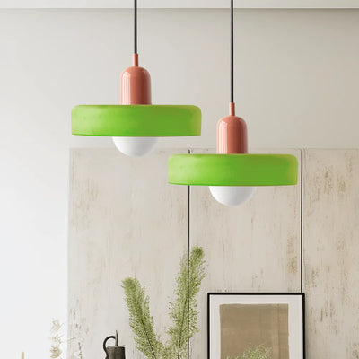 Bauhaus Stil Hängeleuchte | Moderne Kunstlampe aus Glas