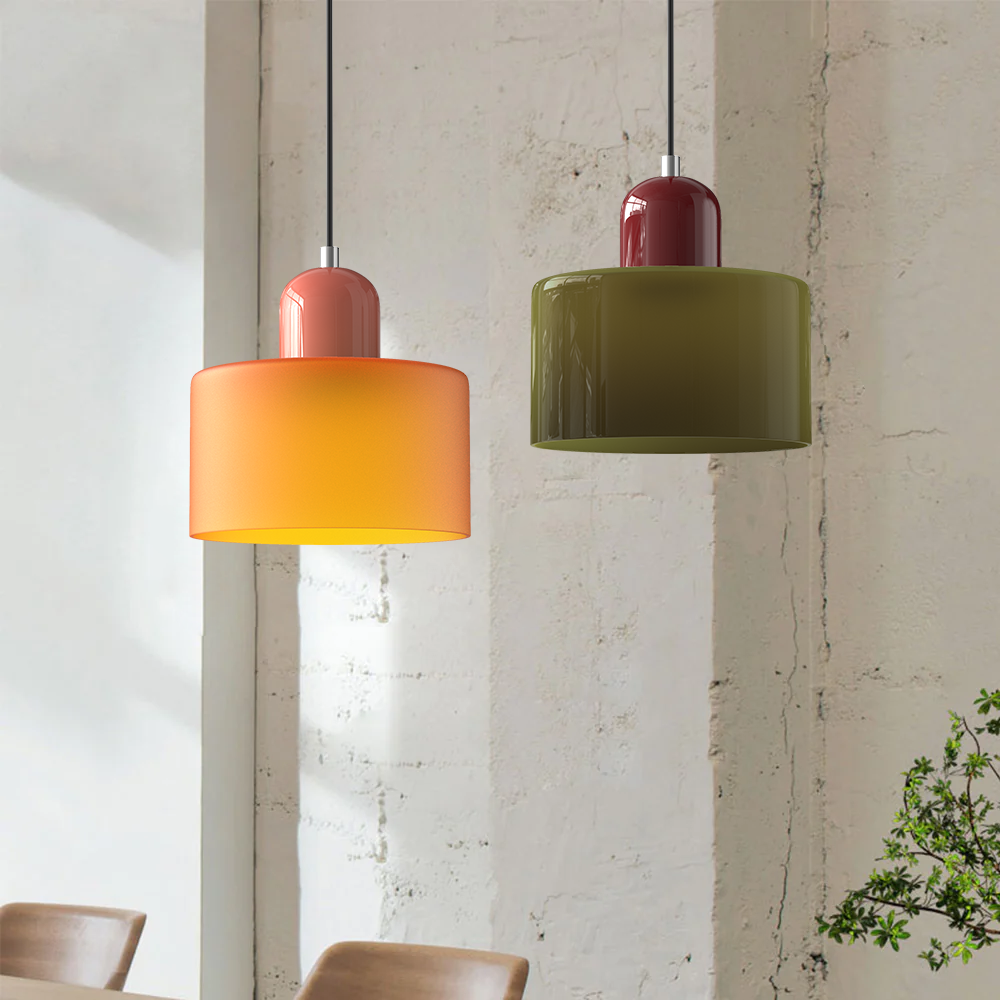 Bauhaus Stil Glas-Pendelleuchte | Zeitloses Design trifft Eleganz