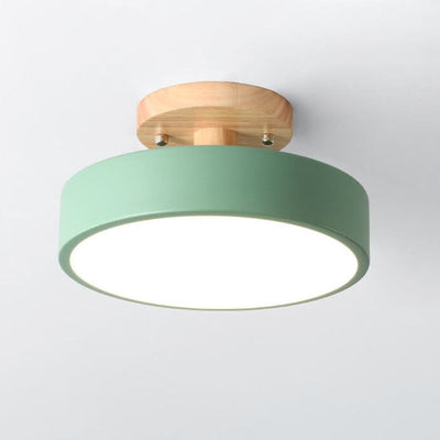 Nordic Rundholz LED-Deckenleuchte | Skandinavisches Design Lampen