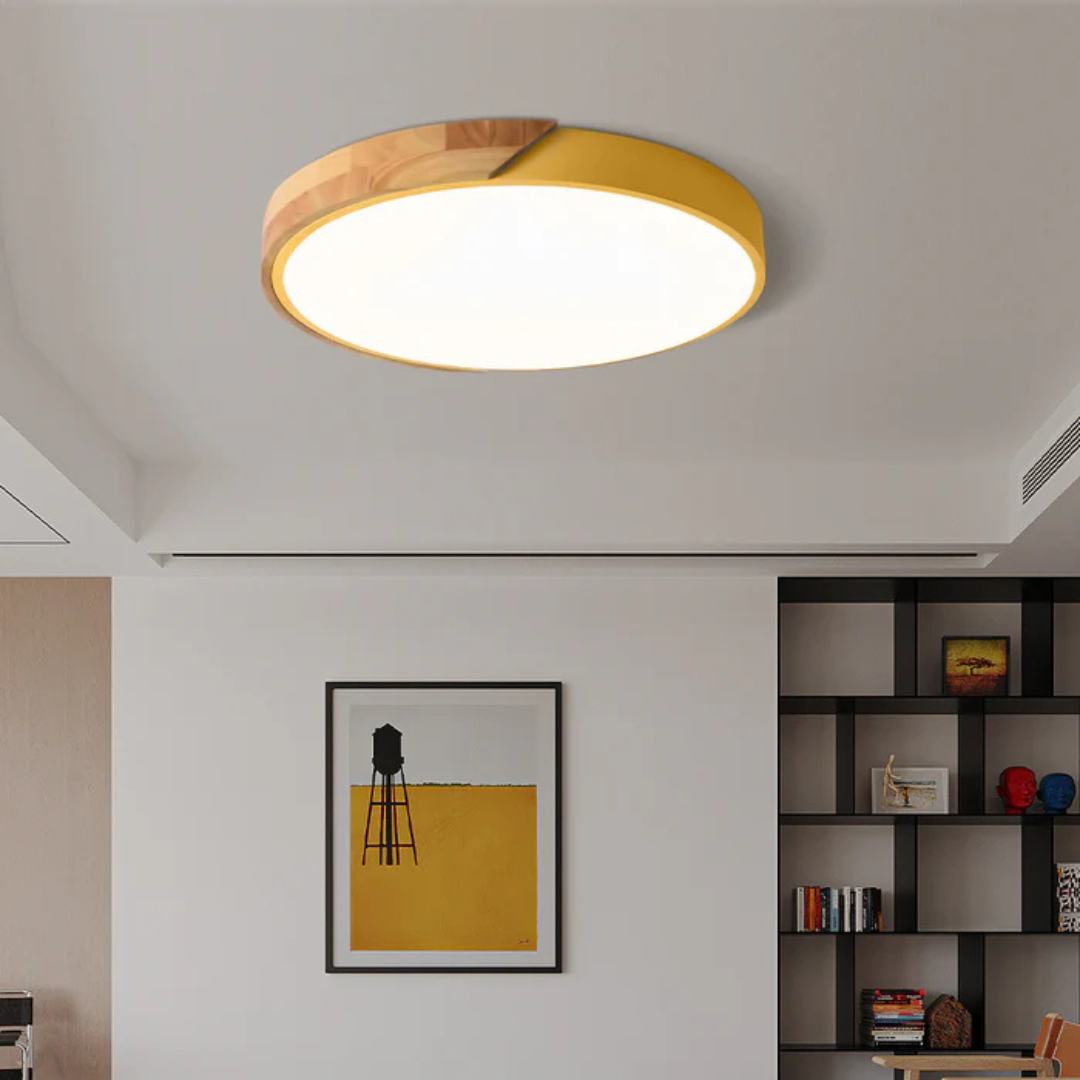 Delos Skandi Holz-Deckenleuchte | Natürliches LED-Designlicht