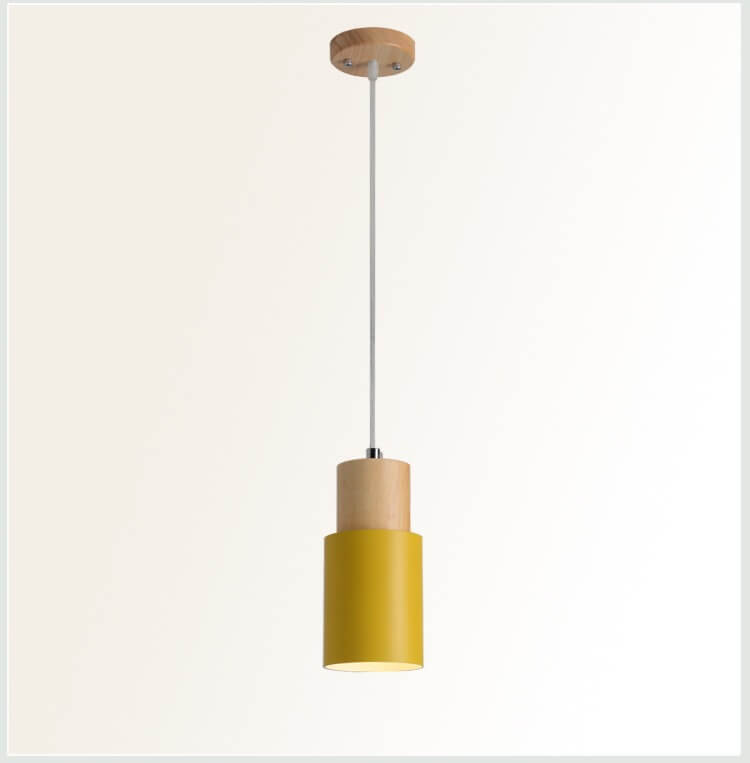 Nordische Macaron Pendelleuchte | Moderne Zylinder LED Lampe