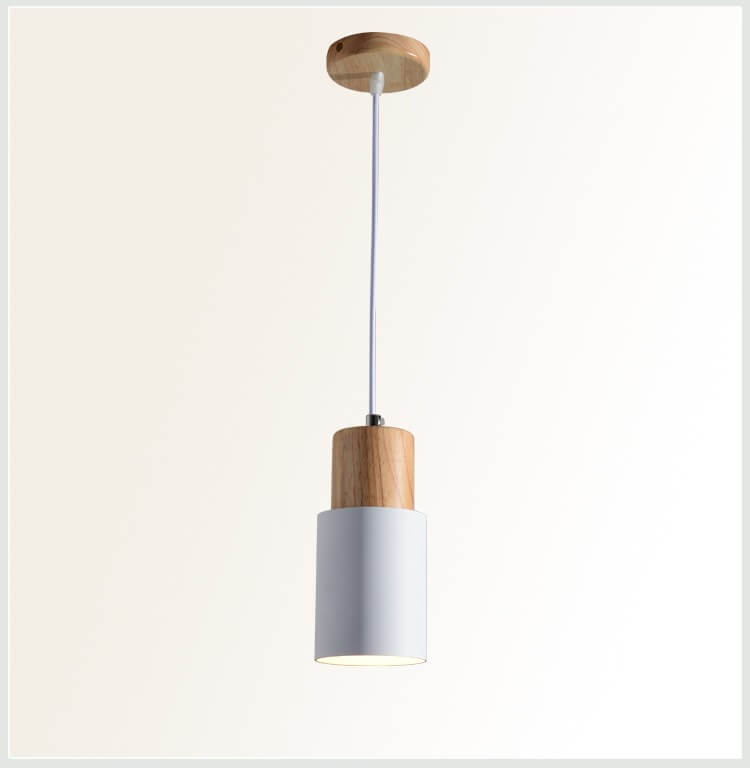 Nordische Macaron Pendelleuchte | Moderne Zylinder LED Lampe
