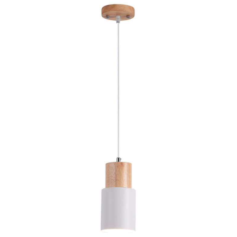 Nordische Macaron Pendelleuchte | Moderne Zylinder LED Lampe