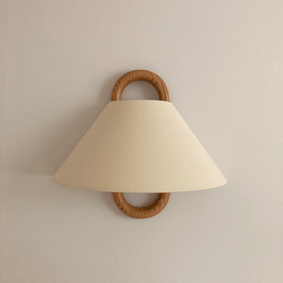 Semi-Circle Wandlampe | Holz-Metall Designleuchte im Minimalstil