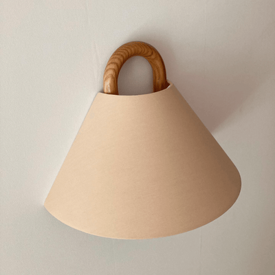 Semi-Circle Wandlampe | Holz-Metall Designleuchte im Minimalstil