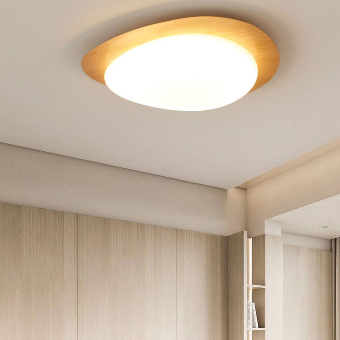 LED Deckenleuchte Holzoptik | Stilvolle LED-Leuchte