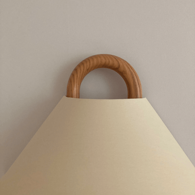 Semi-Circle Wandlampe | Holz-Metall Designleuchte im Minimalstil