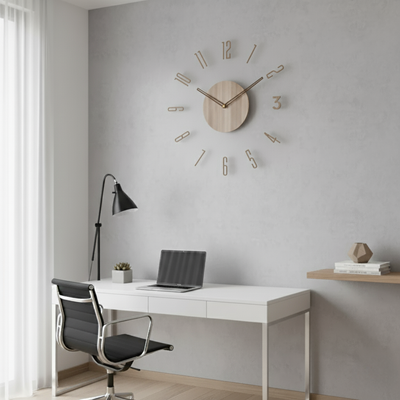 Nock Silent Design-Wanduhr | Acryl & Holz