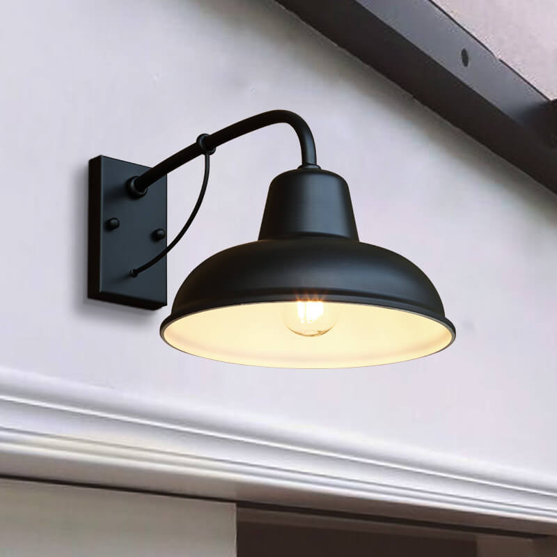 Retro Außenlampe Metall | Wetterfeste Vintage Wandleuchte