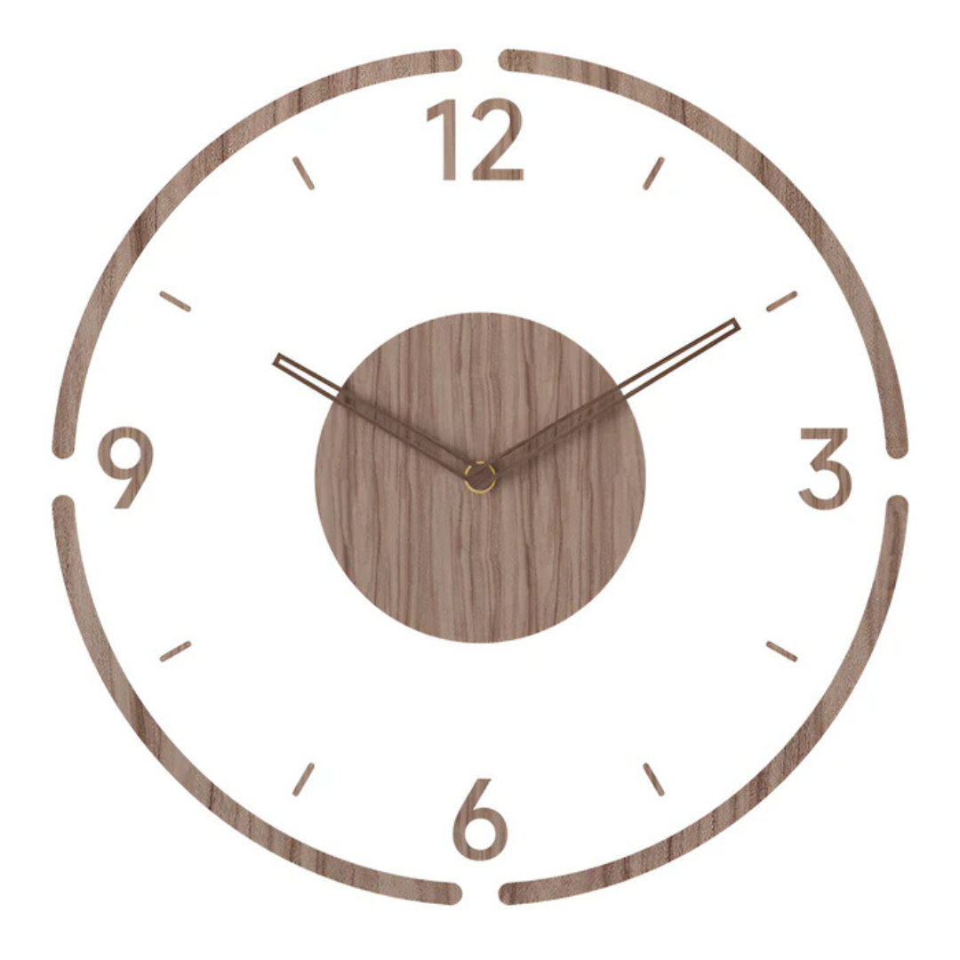 Nock Silent Design-Wanduhr | Acryl & Holz