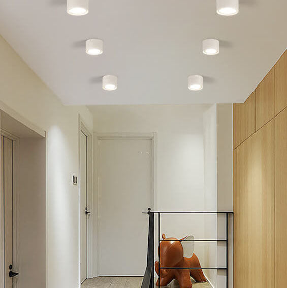 Runde LED Deckenlampe | Stilvolle nordische Spotlight-Leuchte