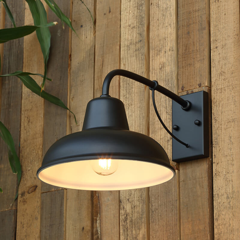 Retro Außenlampe Metall | Wetterfeste Vintage Wandleuchte
