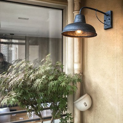 Retro Außenlampe Metall | Wetterfeste Vintage Wandleuchte