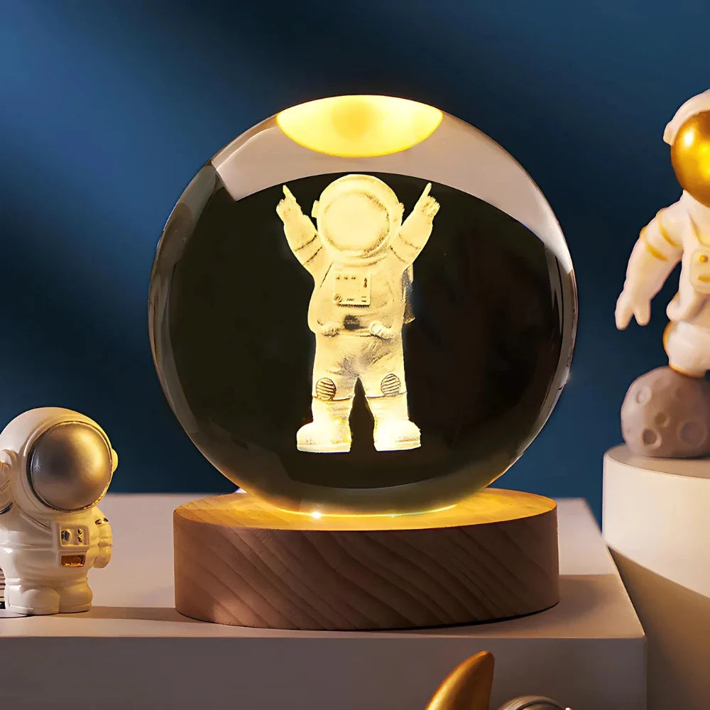 Galaxie Kristallkugel Lampe | Magisches Stimmungslicht
