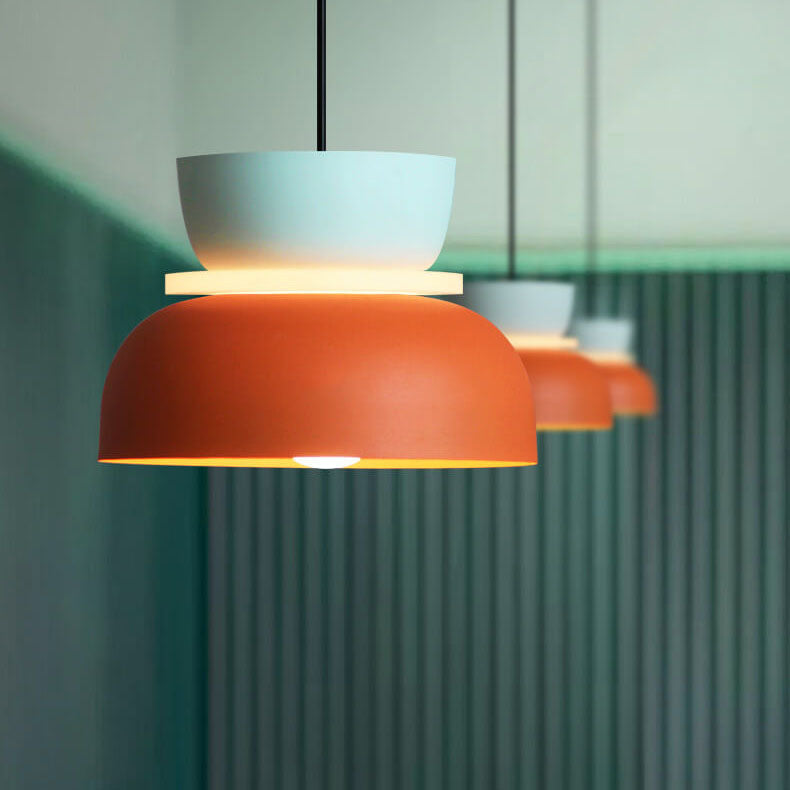 Farbige Macaron LED Lampe  | Farbige Deckenleuchte im nordischen Stil