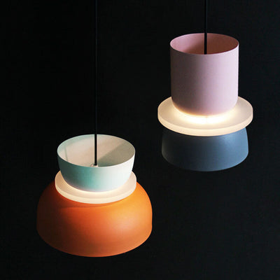 Farbige Macaron LED Lampe  | Farbige Deckenleuchte im nordischen Stil
