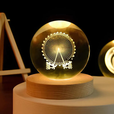 Galaxie Kristallkugel Lampe | Magisches Stimmungslicht