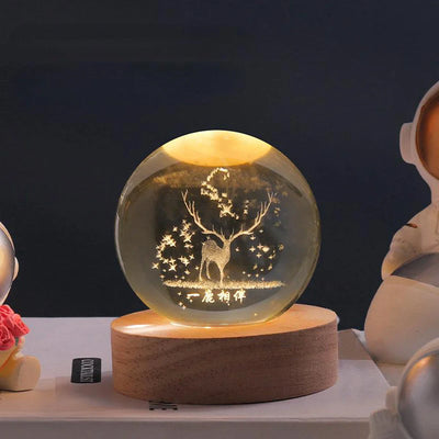 Galaxie Kristallkugel Lampe | Magisches Stimmungslicht