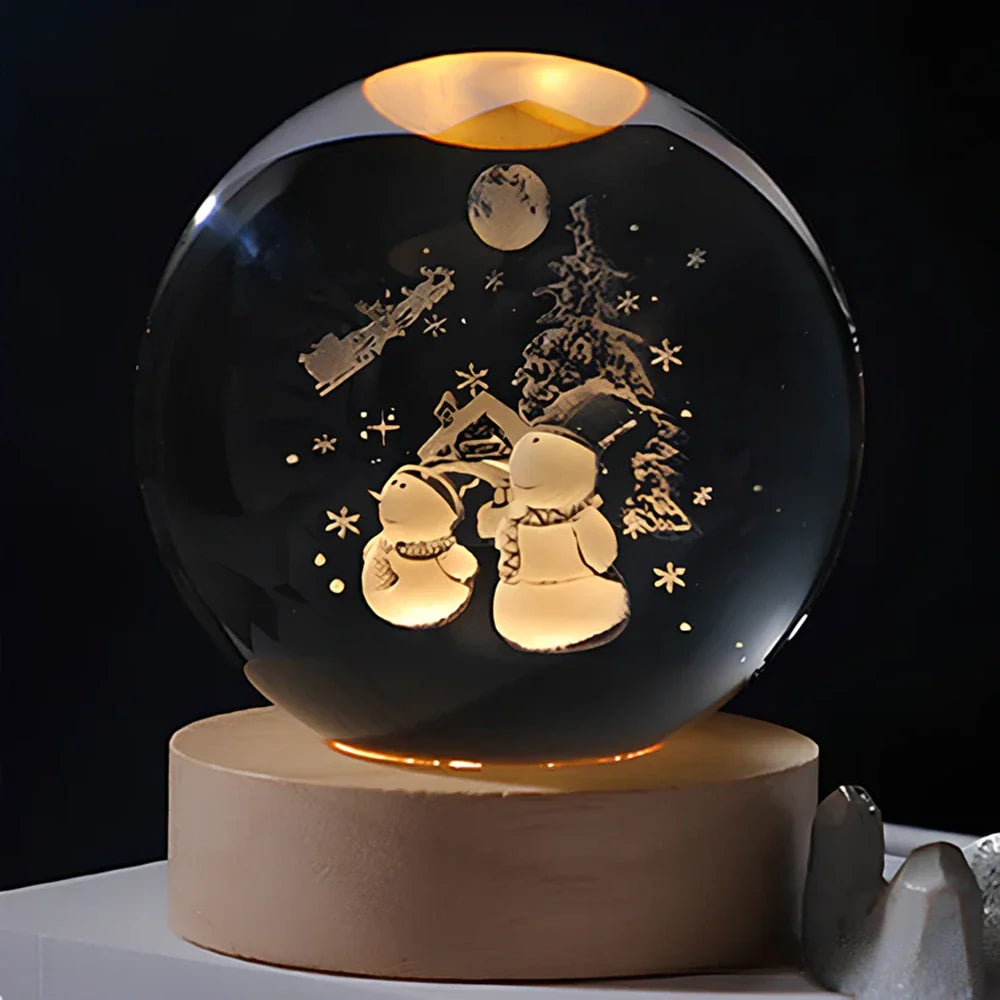 Galaxie Kristallkugel Lampe | Magisches Stimmungslicht