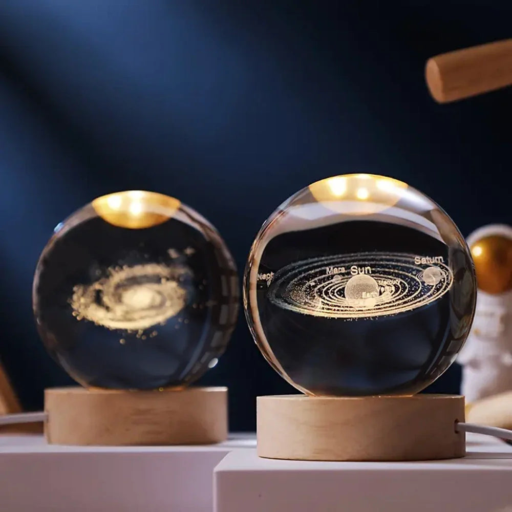 Galaxie Kristallkugel Lampe | Magisches Stimmungslicht