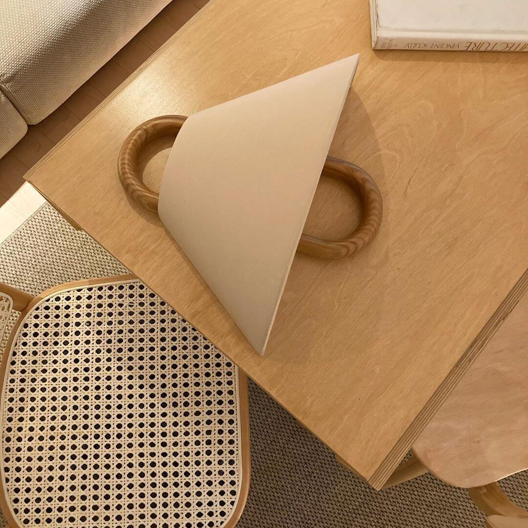 Semi-Circle Wandlampe | Holz-Metall Designleuchte im Minimalstil