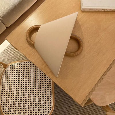 Semi-Circle Wandlampe | Holz-Metall Designleuchte im Minimalstil