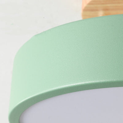 Nordic Rundholz LED-Deckenleuchte | Skandinavisches Design Lampen