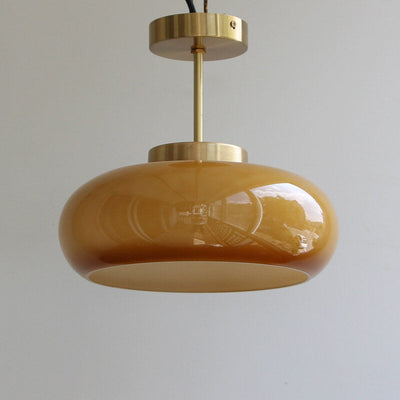Vintage Messing Deckenleuchte | Handgefertigte Vintage Leuchte mit warmem Licht