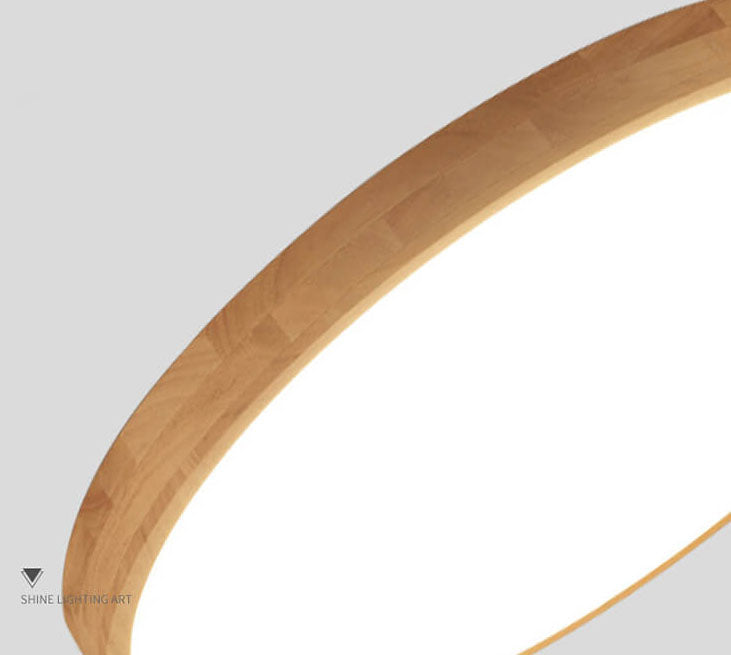 Massivholz LED Deckenlampe | Skandinavische Deckenleuchte