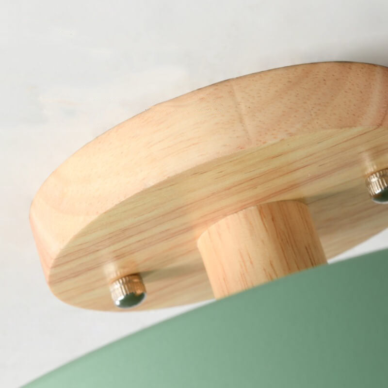 Nordic Rundholz LED-Deckenleuchte | Skandinavisches Design Lampen