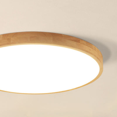 Massivholz LED Deckenlampe | Skandinavische Deckenleuchte