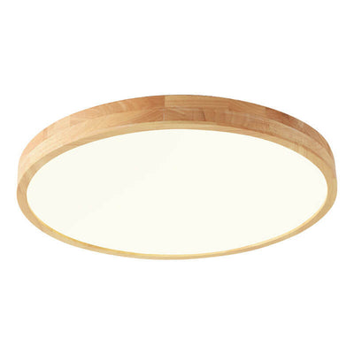 Massivholz LED Deckenlampe | Skandinavische Deckenleuchte