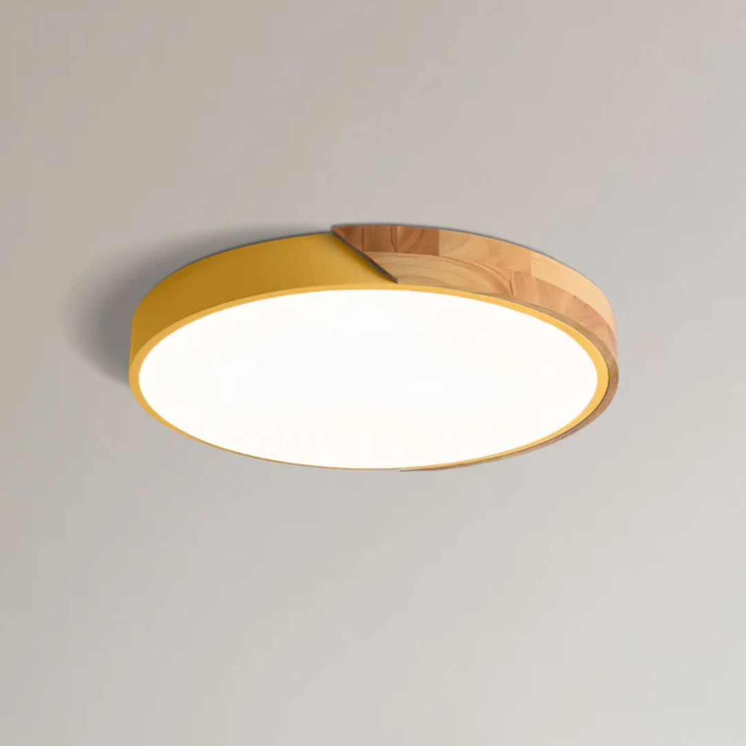 Delos Skandi Holz-Deckenleuchte | Natürliches LED-Designlicht