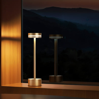Luxuriöse wiederaufladbare Tischlampe | Moderne batteriebetriebene