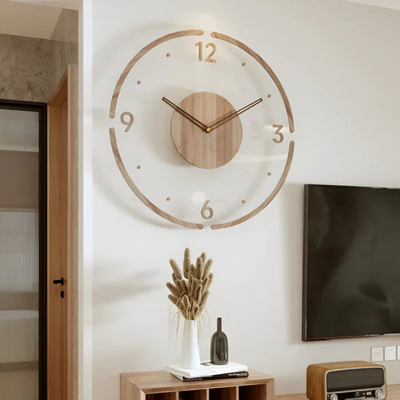 Nock Silent Design-Wanduhr | Acryl & Holz