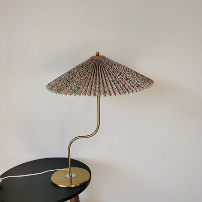 Retro Faltenschirm Tischlampe | Dekorative Schirmleuchte