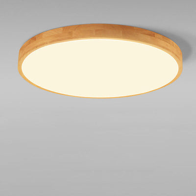 Massivholz LED Deckenlampe | Skandinavische Deckenleuchte