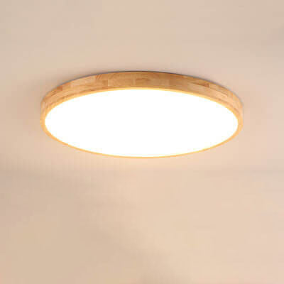 Massivholz LED Deckenlampe | Skandinavische Deckenleuchte